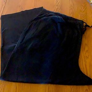 Pants new plus size black stretchy with drawstring Sz 6x